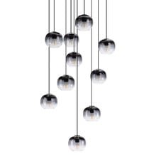 Oilella Glass 10 Light Cluster Pendant